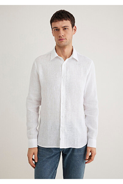 Mavi Weißes Leinenhemd Slim Fit / Slim Fit 0211466 -620