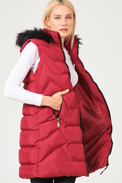 Dewberry Z6761 YELEK-BORDO