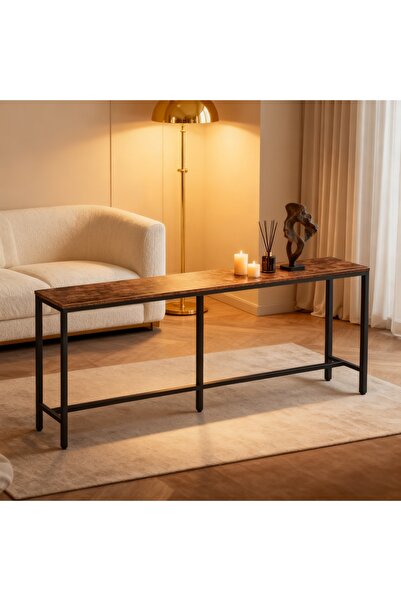 Roam shop Console Table, 140 *30CM Narrow Long Sofa Table, Entryway Table, Industrial Sofa Table, Side Table