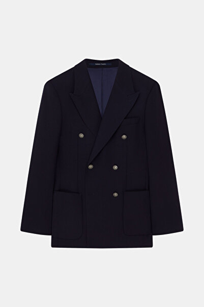 W Collection LACİVERT DÜĞMELİ KRUVAZE CEKET