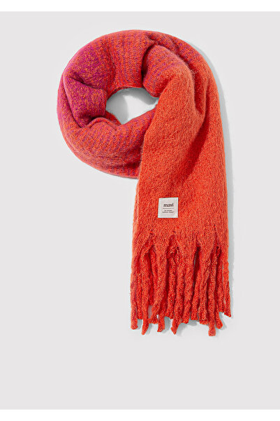 Mavi Püsküllü Turuncu Atkı 1912816-33651