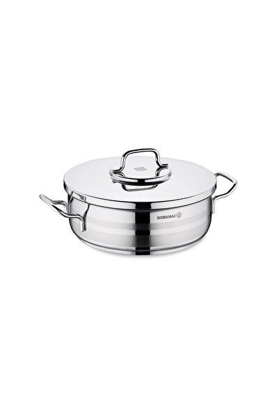 KORKMAZ Astra 2 Stainless Steel Cookware Low Pot, Capacity 26x8.5CM / 4.5LM. / A2035