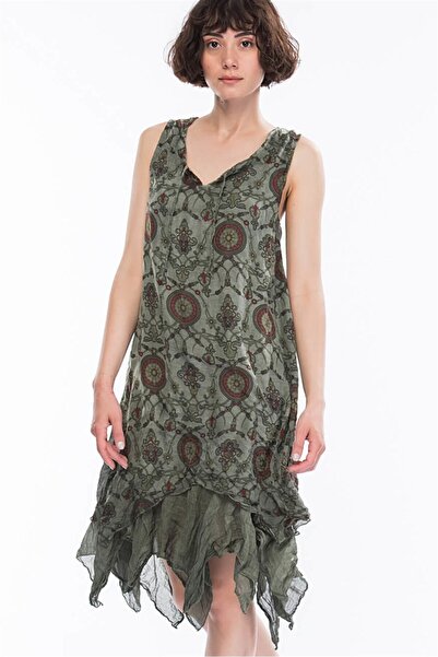 Dewberry Z6556 Dress-Khaki