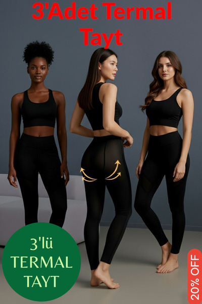 İNCİ sepette 3'lü termal polar içlik