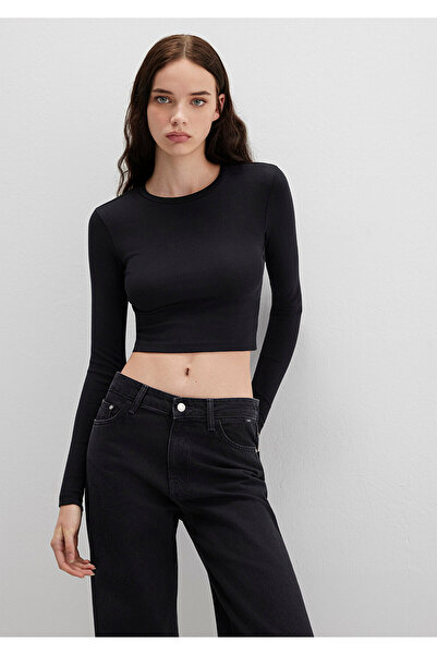 Mavi Μακρυμάνικο μπλουζάκι Crop Basic 2 τεμαχίων με εφαρμοστή εφαρμογή / Εφαρμοσμένη εφαρμογή 1613021-900