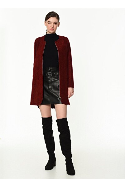 Dewberry Z6603 Coat-Bordo