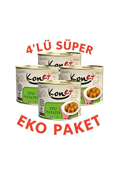 KONET Etli Patates 4x200 Gr Eko Paket