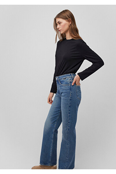 Mavi 2-teiliges, langärmliges, schwarzes Basic-T-Shirt mit lockerer Passform 1613039 -900