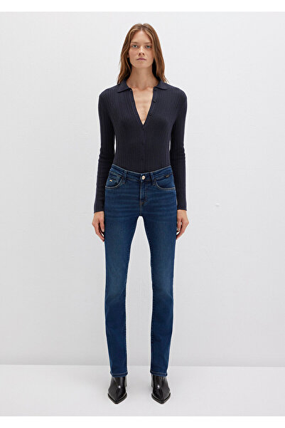 Mavi Mona Gold Klasik Vintage Koyu Mavi Jean Pantolon 1049787784