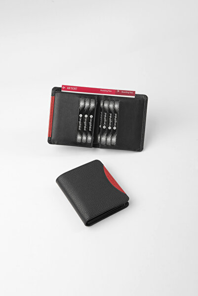 CENGİZ PAKEL Men's Wallet 13660 - Genuine Leather, Black