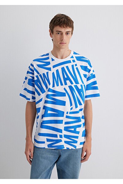 Mavi Logo PrintedOversize T-shirt - 0610629 -81347