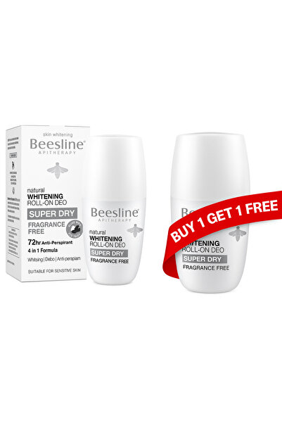 Beesline Whitening Roll On Deodorant Fragrance Free 2x50ML (50% Discount on 2nd Piece)