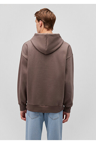 Mavi Brown Hooded Logo Printed Sweatshirt - 067149 -87875