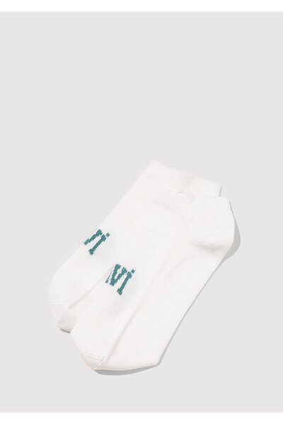 Mavi Logo Printed White Booties Socks 1912784-20454