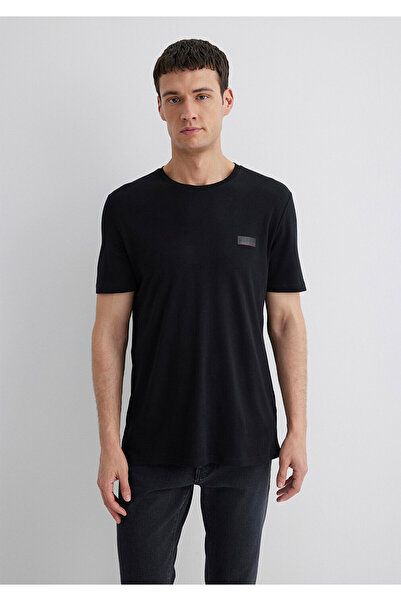 Mavi Μαύρο εμπριμέ Μαύρο T-Shirt Slim Fit / Slim Fit 0611401-900