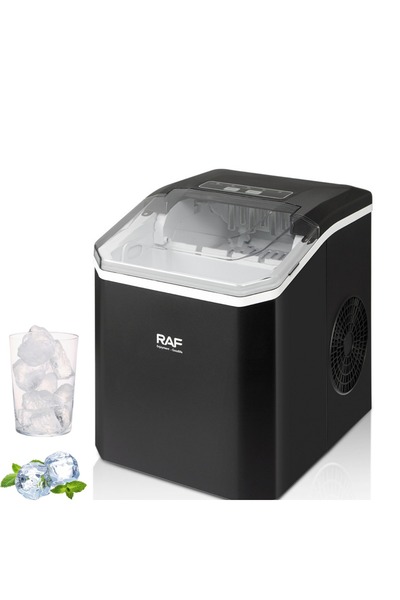 raf صانعة ثلج محمولة | 26 رطلاً من الثلج في 24 ساعة مع خاصية التنظيف الذاتي و...