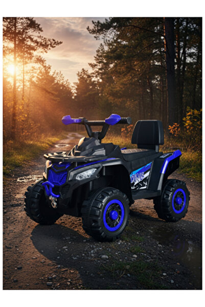 CAR Electric Motorcycle 6V Battery, 380 Motor with Music & Educational Lights 29-909-BLUE