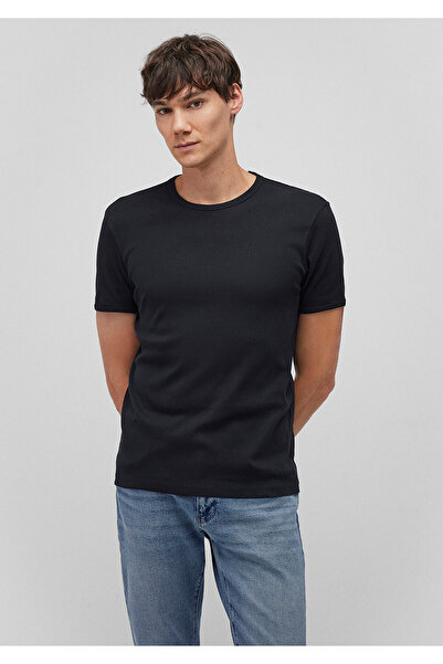 Mavi 2er-Pack Herren-Basic-T-Shirt mit Rundhalsausschnitt, taillierter / körperbetonter Schnitt 0611286-620