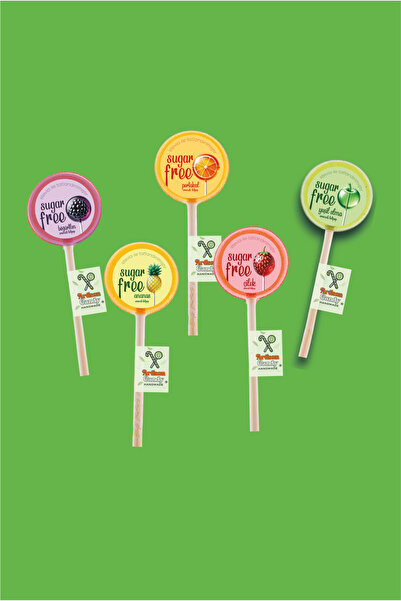Artisan Candy Ketojenik Glutensiz Şekersiz Stevialı Kristal Lolipop 10 Adet / Keto Gluten-free Sugar-free Lollipop