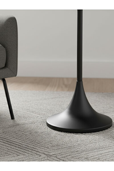 BEC13 Modern black round side/coffee table - contemporary decor for your home