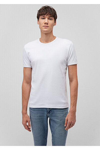 Mavi 2er-Pack Herren-Basic-T-Shirt mit Rundhalsausschnitt, taillierter / körperbetonter Schnitt 0611286-620