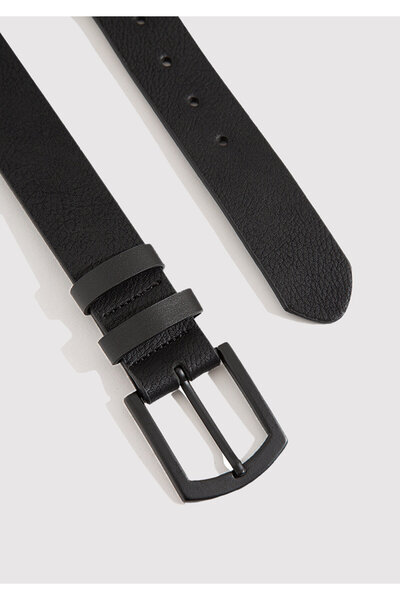 Mavi Schwarzer Kunstledergürtel 0911012-900