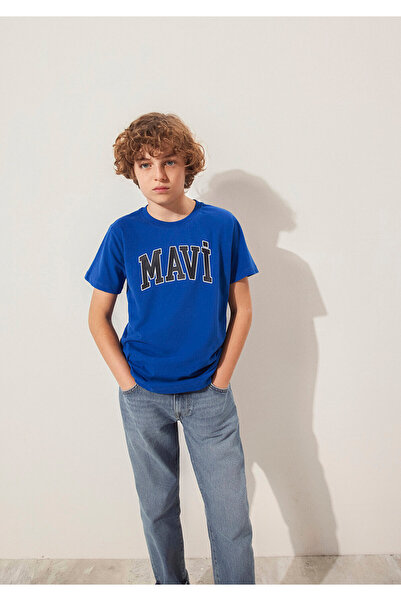 Mavi Tričko Regular Fit / Normal Cut s potlačou loga 6610030-70896