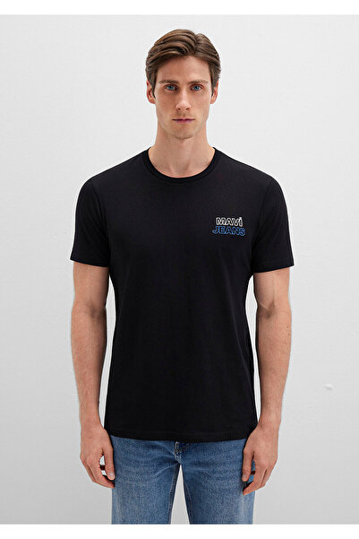 Mavi Džínové černé tričko Slim Fit / Slim Fit 066841-900