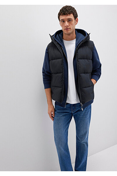 Mavi Антрацитовий надувний жилет з капюшоном Regular Fit 011008980022