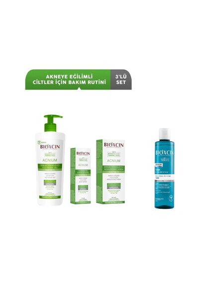 Bioxcin Acnium Akneye Eğimli Ciltler Için Bakım Serisi Acnium Sıkılaştırıcı T...