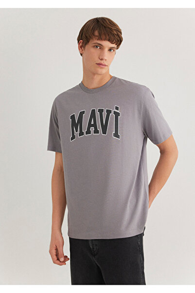 Mavi Γκρι μπλουζάκι με λογότυπο Loose Fit / Loose Relaxed Fit0611711-83747