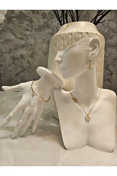 Alyas Aksesuar 4 Piece Butterfly Jewelry Set