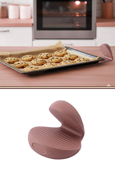 Silicolife Vakvak Tutacak, Silikon Fırın Tepsi Tutacağı 1 Adet Kahverengi