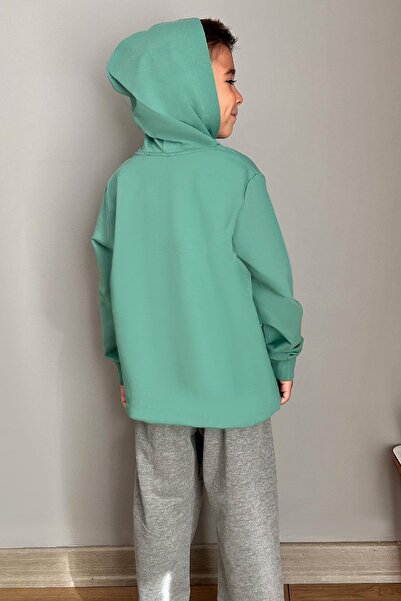 Breeze Φόρμα για αγόρια με θέμα το παιχνίδι με μπροστινές τσέπες ηλικίας 5-10 ετών, πράσινο μέντας