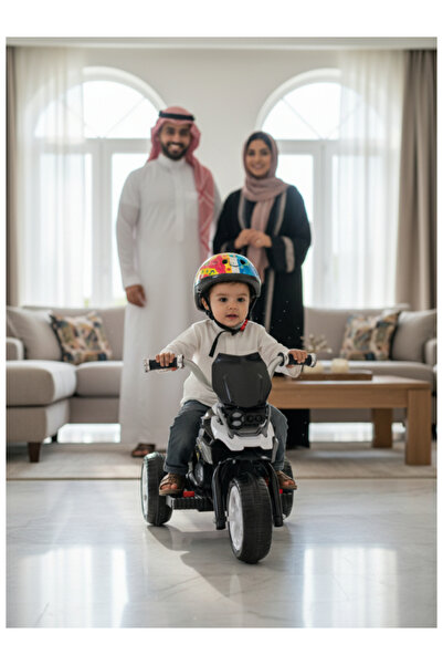 CAR Electric Tricycle, 6V Battery, 380 Motor with Music & Lights 29-T088-WHITE