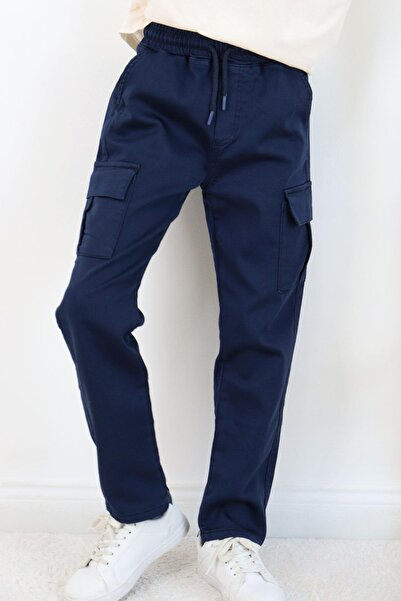 Breeze Штани для хлопчиків з кишенями та еластичним поясом, 6-10 років, темно-сині