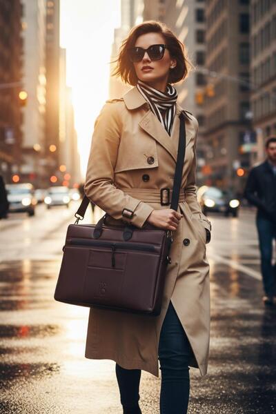 Brandsmiths Mocha (Coffee) Align Laptop Bag