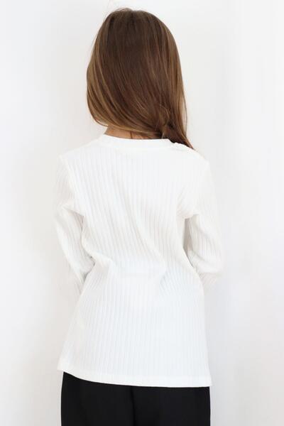 Breeze 8-14 років, дівчатка, футболка з довгими рукавами та аксесуарами у вигляді троянд - екрю