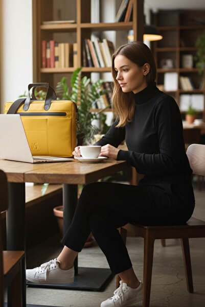 Brandsmiths Mustard (Hardal) Align Laptop Bag