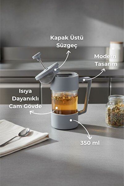 Bambum Loft French Press 350 Ml Gri