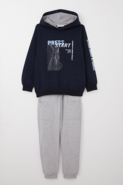 Breeze Спортивний костюм для хлопчиків з ігровим принтом, з кишенями спереду, 5-10 років, синій