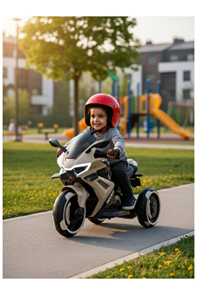 CAR Electric Tricycle, 6V Battery, 380 Motor with Music & Lights(Slow start) 29-M512-Beige