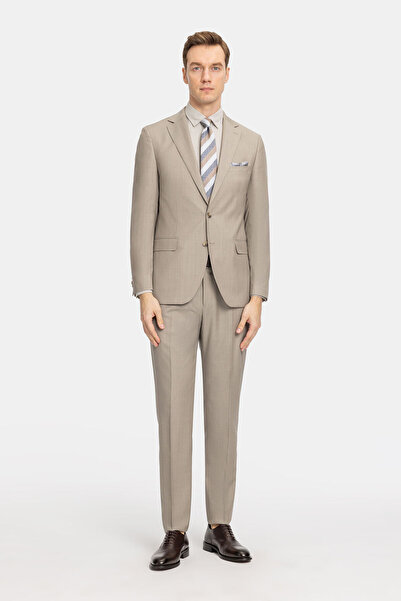 W Collection BEIGE BUTTONED SUIT
