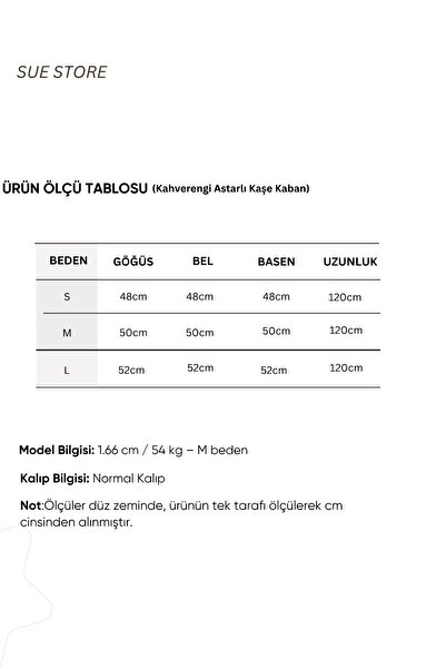 Sue Store Brown Lined Cashmere Coat