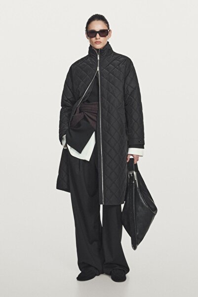 Massimo Dutti Uzun su itici oversize kapitone parka