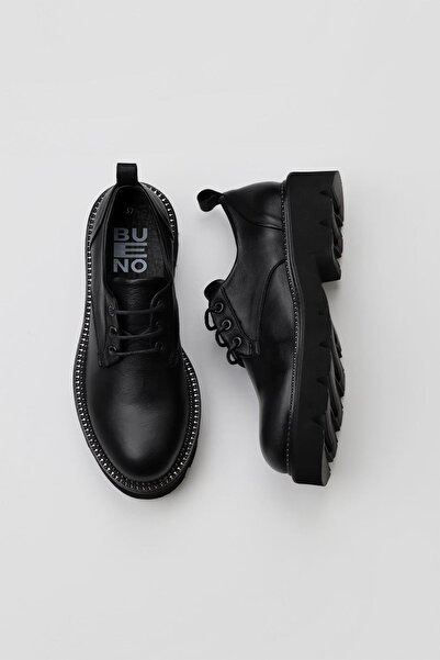 Bueno Shoes Pantofi clasici de damă din piele neagră - 01wt0301