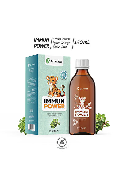 Dr. Yılmaz Immunpower Bitkisel Şurup + Takviye Edici Gıda + Kekik Ekstresi + Bağışıklık Desteği