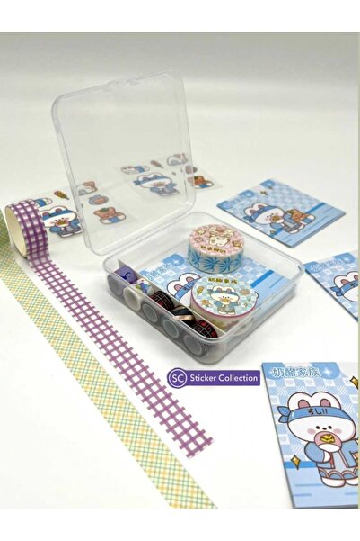 SC Sticker Collection Sevimli Ayı ve Arkadaşları Temalı 40 Yaprak Post-it 7 A...