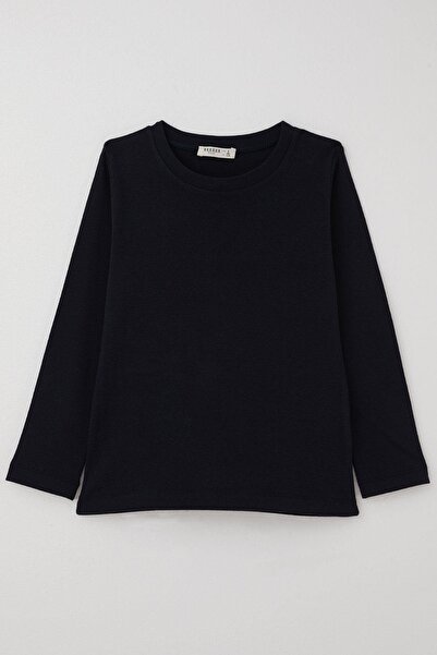 Breeze Boy's T-Shirt - Long Sleeve, 4-8 Years, Navy