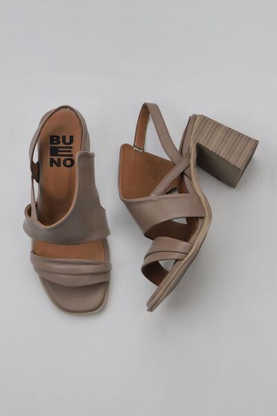 Bueno Shoes 01wy3705 Model Sandale cu toc damă din piele gri
